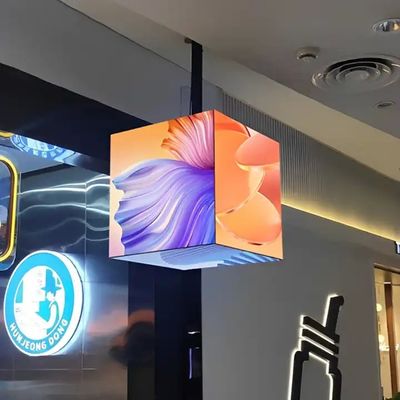 Коммерческий HD IP31 5-сторонний светодиодный дисплей Magic Cube с индивидуальным железным шкафчиком