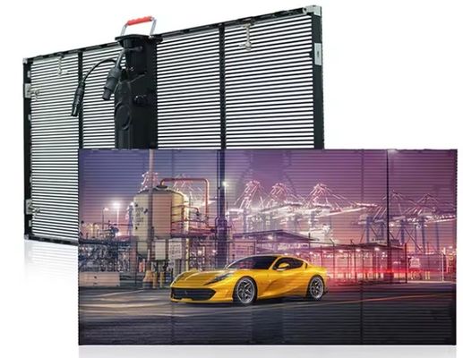 Прозрачный светодиодный дисплей 4K с низким энергопотреблением Прозрачный светодиодный экран