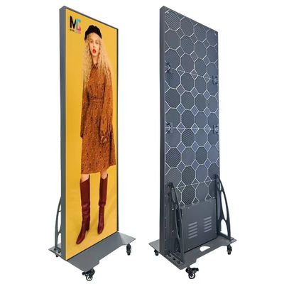 1000cd Ultra Slim Smart Led Poster Дисплей с высокой частотой обновления с легким шкафом